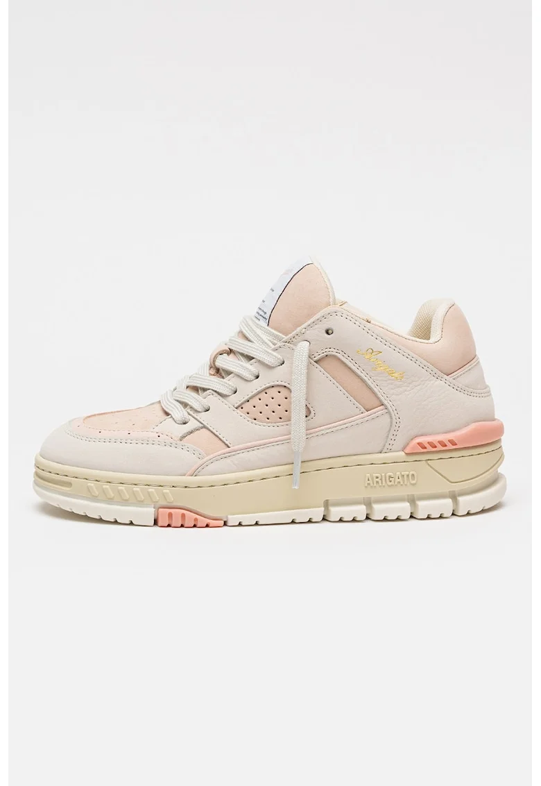 Pantofi sport din piele Area Lo, Roz pastel/Bej deschis