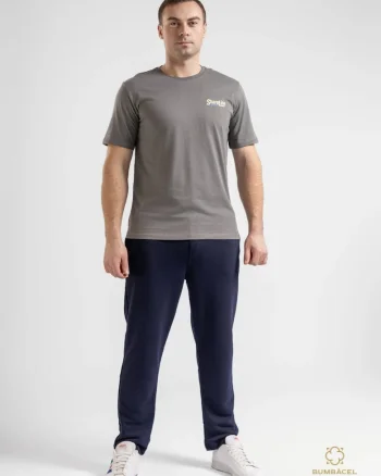 Pantaloni pentru barbati, uniton, din bumbac, Albastru