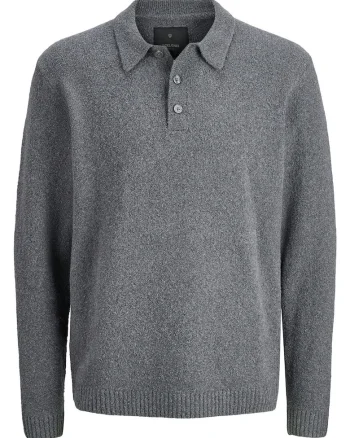 Pulover Jack Jones barbatesc, gri