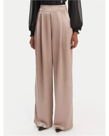 Pantaloni eleganti pentru dama  largi, bej