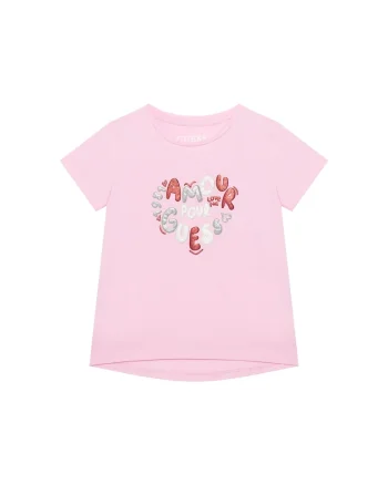 Tricou cu imprimeu,  roz