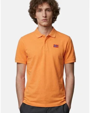 Tricou polo din bumbac Arvid, Portocaliu