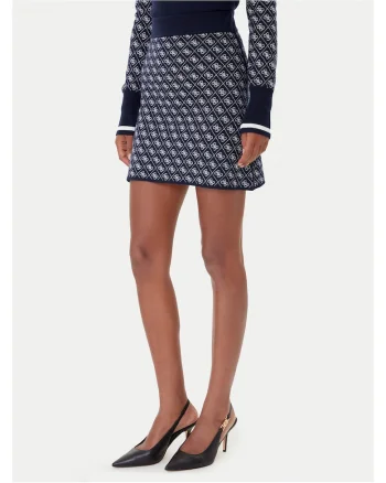 Fusta creion dama  bleumarin, fabrica elastica