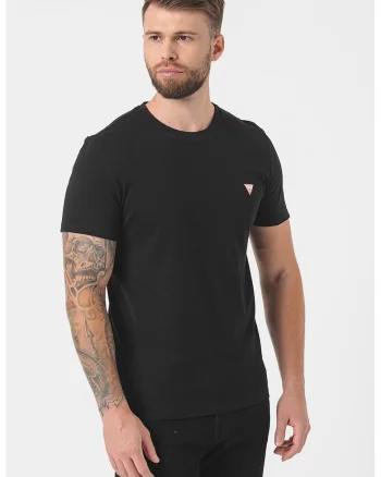 Tricou slim fit de bumbac, Negru