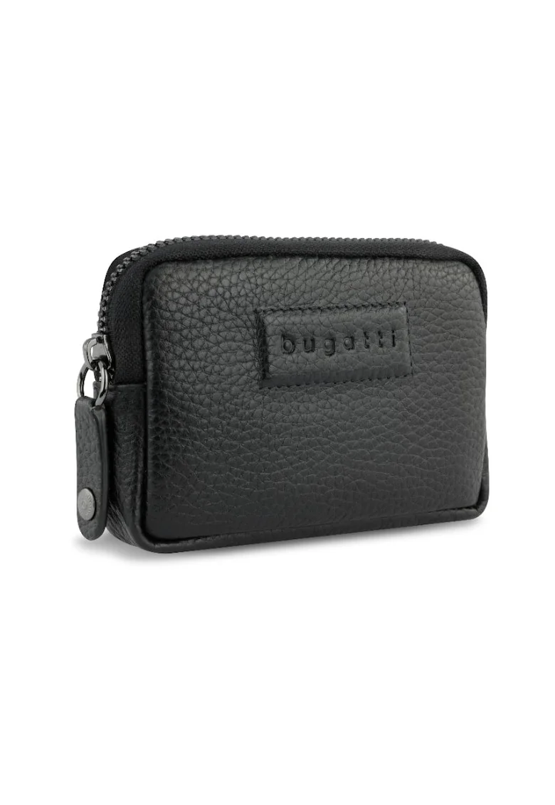 Portchei femei,  piele naturala, 494621, Negru