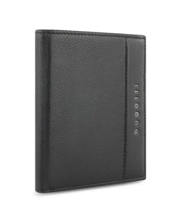 Portofel vertical barbati,  piele naturala, 49160, Negru