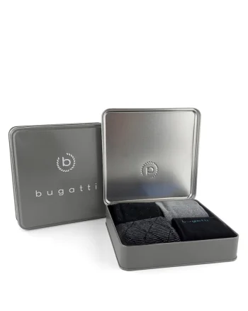 Set 4 perechi sosete barbati, cutie metalica,  6359X, Multicolor