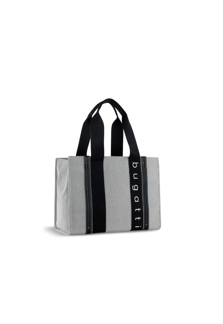Geanta dama tip shopper,  49539, seria Ambra, S, Gri deschis, 37 x 28 x 18 cm