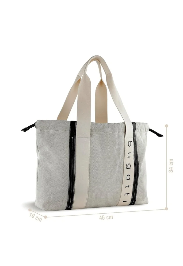 Geanta dama tip shopper,  seria Ambra, 495392, Bej | Negru