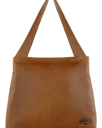 Geanta de umar dama,  seria Rush Katrina, KD1314, 43 x 12 x 31.5, piele naturala, Maro cognac