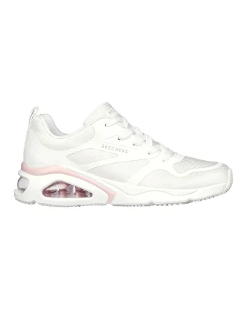 Pantofi sport de plasa cu garnituri sintetice Tres-Air Revolution, Alb/Roz pastel