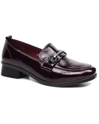 Pantofi dama 21735 bordo lac,