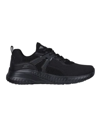 Pantofi sport cu insertii din plasa Bobs Squad Chaos, Negru