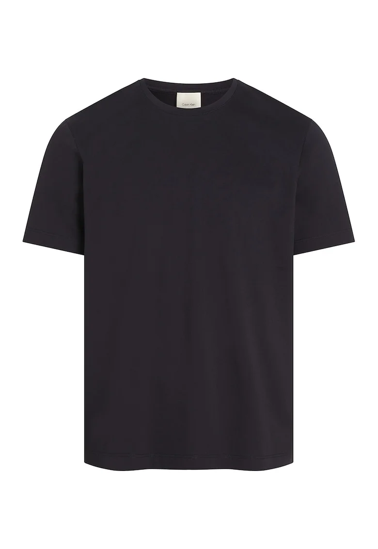 Tricou din amestec de bumbac organic, Negru stins