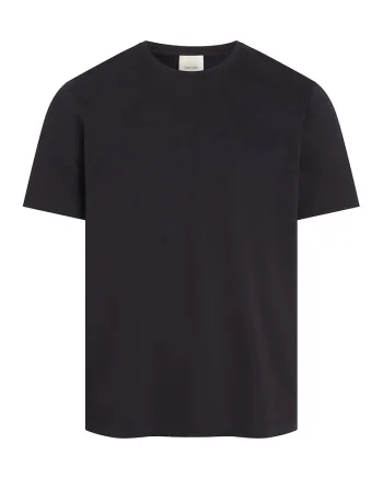 Tricou din amestec de bumbac organic, Negru stins