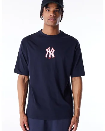 Tricou supradimensionat New York Yankees, Bleumarin