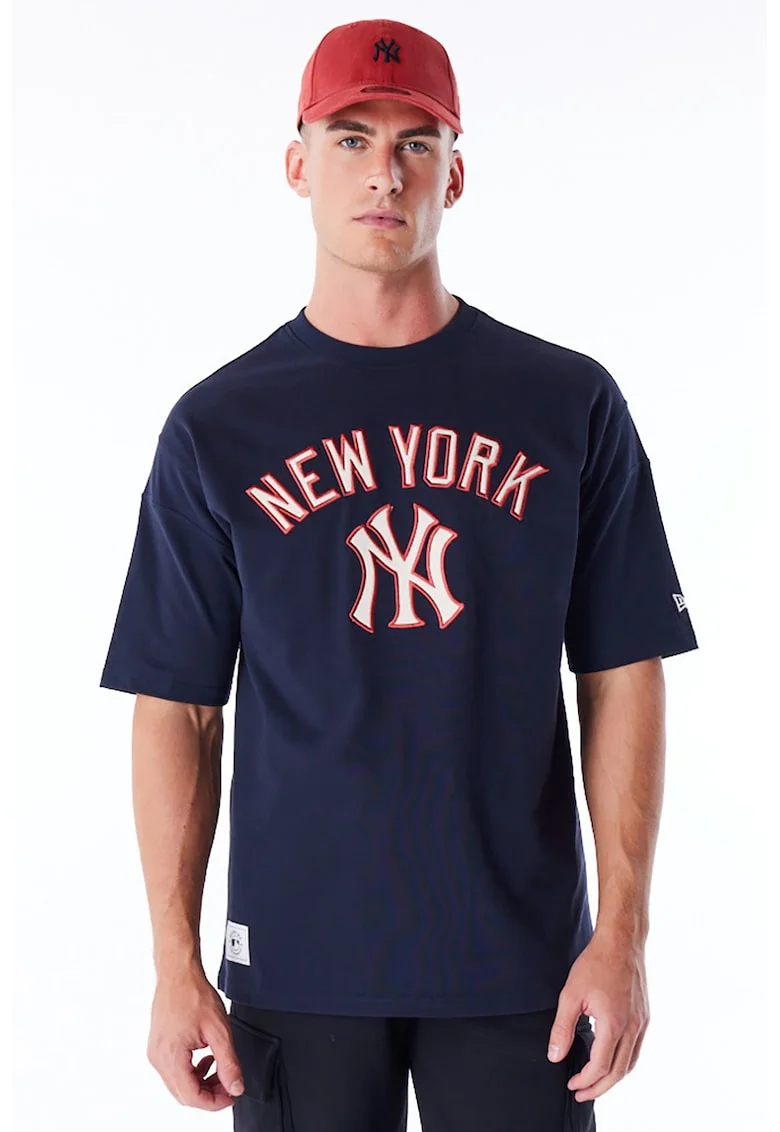Tricou cu imprimeu New York Yankees, Rosu/Bleumarin