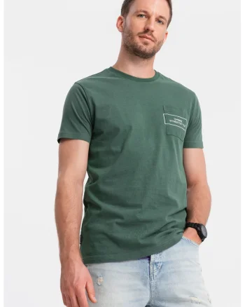 Tricou cu logo, Verde inchis