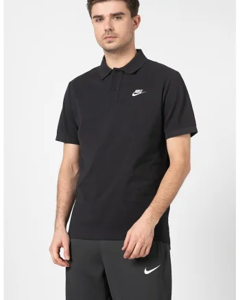 Tricou polo de bumbac pique Matchup, Negru stins
