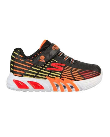 Pantofi Flex Glow Elite,  Rosu/Negru/Portocaliu