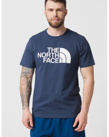 Tricou cu imprimeu logo contrastant, Bleumarin