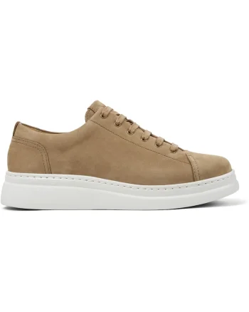 Pantofi sport de piele nabuc Runner Up 1355, Bej