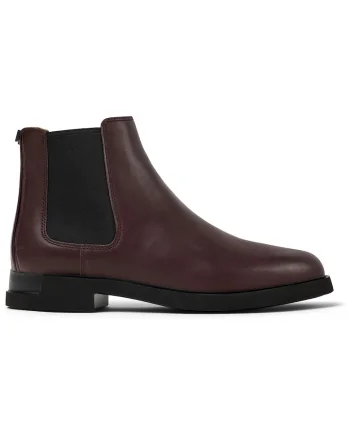 Ghete Chelsea din piele Iman, Maro cognac