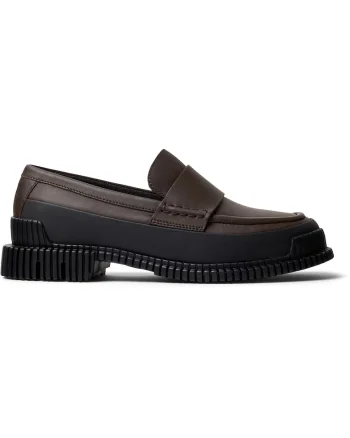 Pantofi loafer de piele Pix 170205, Negru/Maro