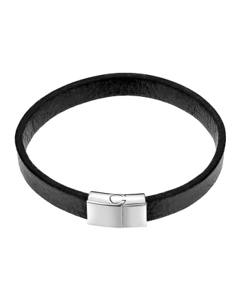 Bratara din piele cu inchidere magnetica, Negru