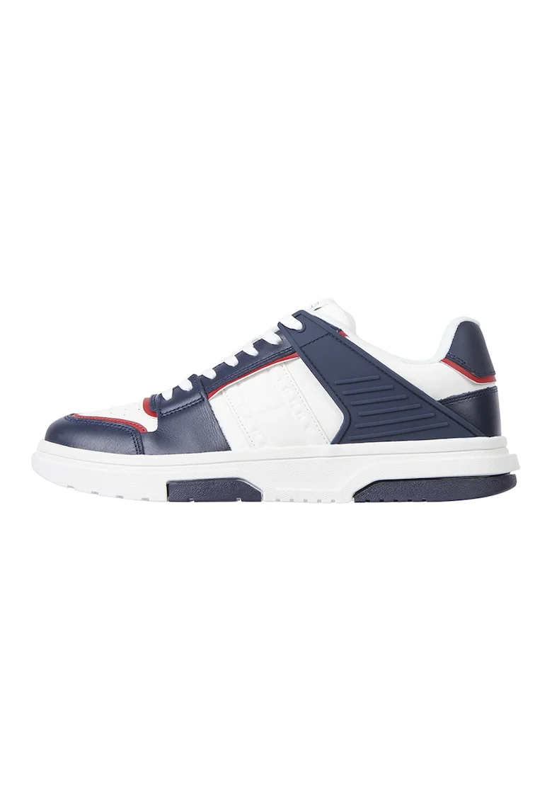 Pantofi sport de piele The Brooklyn, Rosu/Alb/Bleumarin