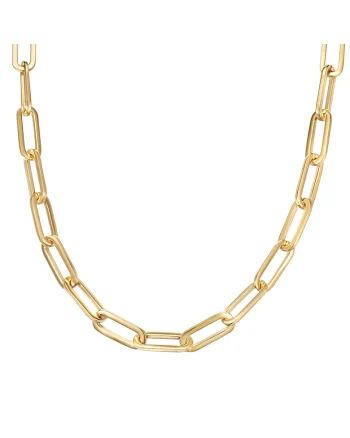Colier placat cu aur de 14K, Auriu