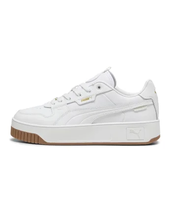 Pantofi sport de piele si piele ecologica Carina Street Lux, Alb optic