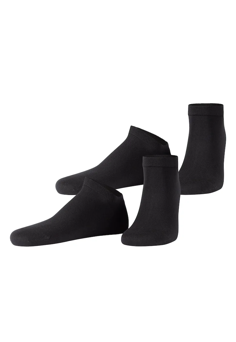 Set de sosete pana la glezna - 2 perechi, Negru