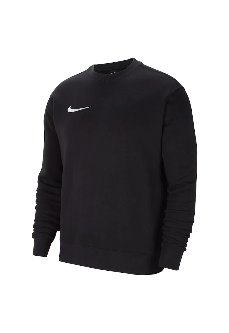 Bluza de trening cu decolteu la baza gatului si monograma, Negru