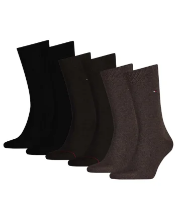 Set de sosete lungi - 6 perechi, Maro inchis/Negru/Maro