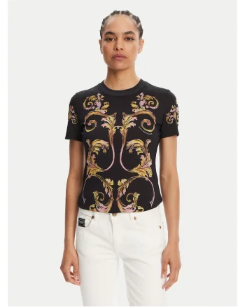 Tricou dama,  auriu, negru