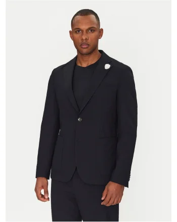 Sacou barbat  slim-fit, bleumarin