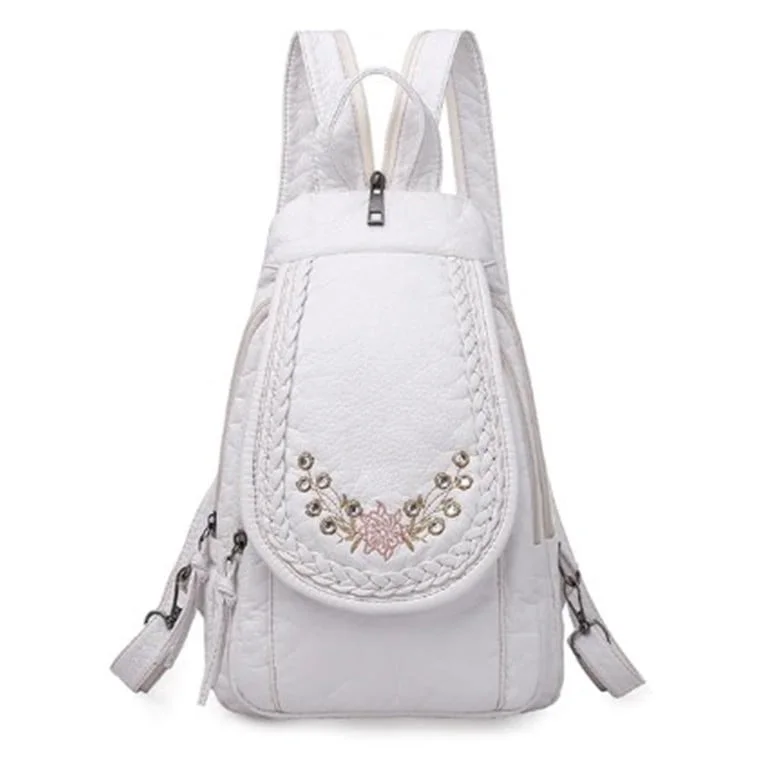 Rucsac dama, Flower GT449, model alb