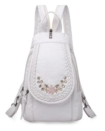 Rucsac dama, Flower GT449, model alb