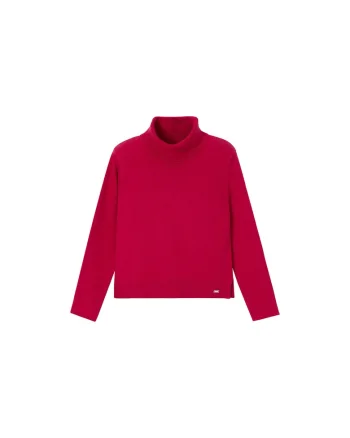 Bluza cu guler inalt pentru copii,  rosu