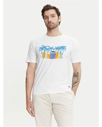 Tricou alb pentru barbati de la, Alb