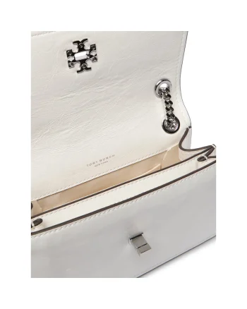Geanta dama  Kira Turnlock Mini B, alb, din piele ecologica