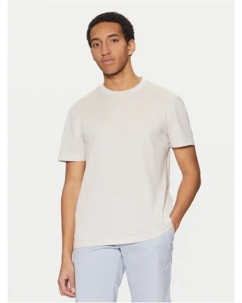 Tricou barbati  bej, din bumbac
