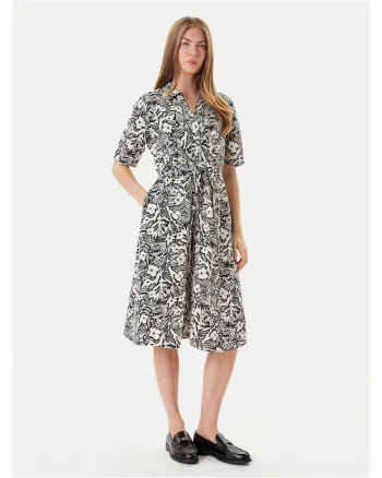 Rochie casual dama  negru/alb