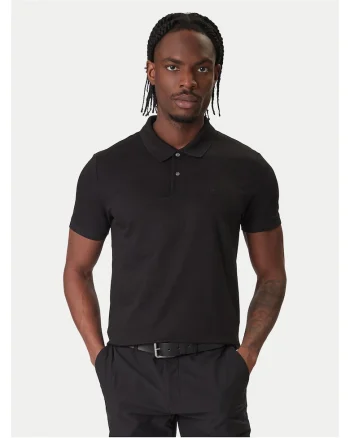 Tricou barbati  polo, negru, bumbac
