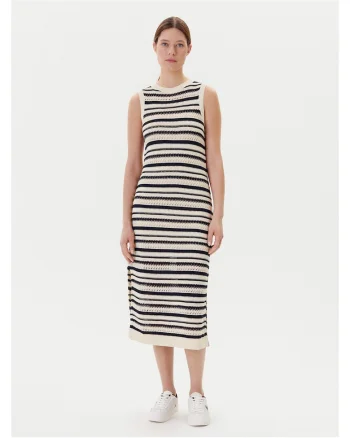 Rochie,  tricotata, bej