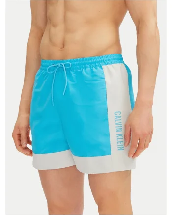 Costum de baie barbati,  albastru/alb
