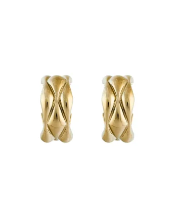 Cercei dama  Oro Mianido, 10x10cm, aurii