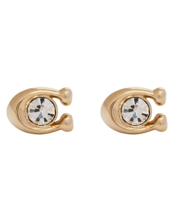 Cercei dama  Shiny Gold cu piatra decorativa