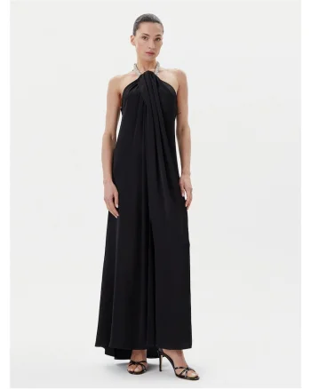 Rochie de seara dama,  neagra, fabricata din material de calitate